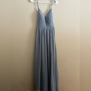 Azazie A2 Dusty Blue Dress